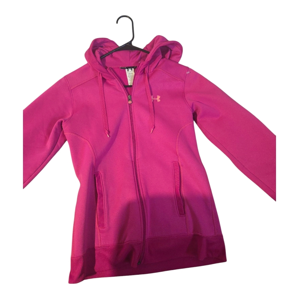 Under Armour Vibrant Pink Full-Zip Hoodie